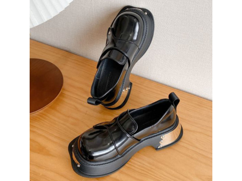 College Style Mary Janes Women's Shoes All-match Retro Artificial Leather Thick Bottom High Heels Pumps 2023 New Fashion College Style Mary Janes Women's Shoes All-match Retro Artificial Leather Thick Bottom High Heels Pumps 2023 New Fashion