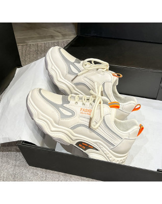 Fashion Casual Comfortable Running Platform Sneakers All-match Women's Shoes Sports Color Matching Spring Autumn